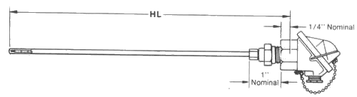 Straight Metal Tube Protection (Thin Wall), Manufacturer of Thermocouple, Thermocouple Type, Thermocouple Assemblies, Resistance Temperature Detectors, India