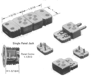 High temperature Quick Disconnect Plugs & Jacks, Connectors, Thermocouple, Manufacturer of Thermocouple, Thermocouple Type, Thermocouple Assemblies, Resistance Temperature Detectors, India